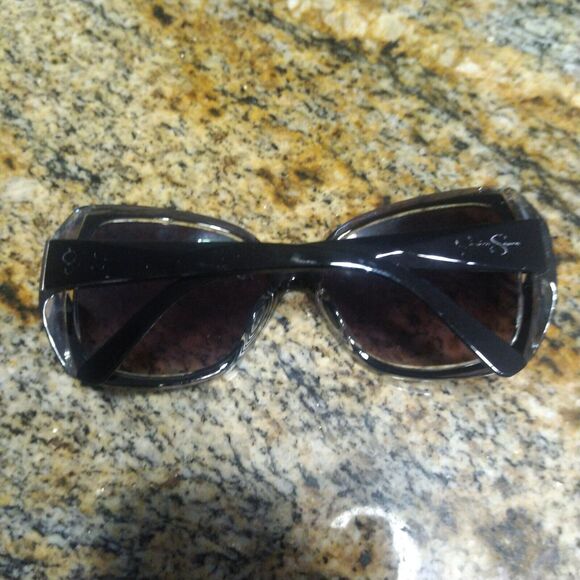 Jessica Simpson Oversized Sunglasses Black, Chrome J5234 OX - IOJSOP0927-R - Picture 10 of 10